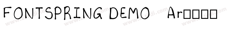 FONTSPRING DEMO   Ar字体转换